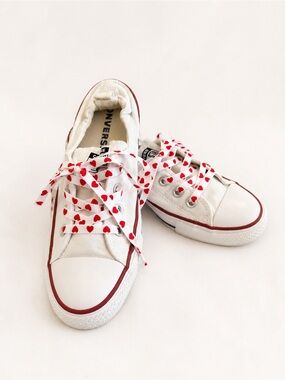 Converse All Star Shoreline Slip On Low Top Women’s Sneakers Red Heart Laces | 9